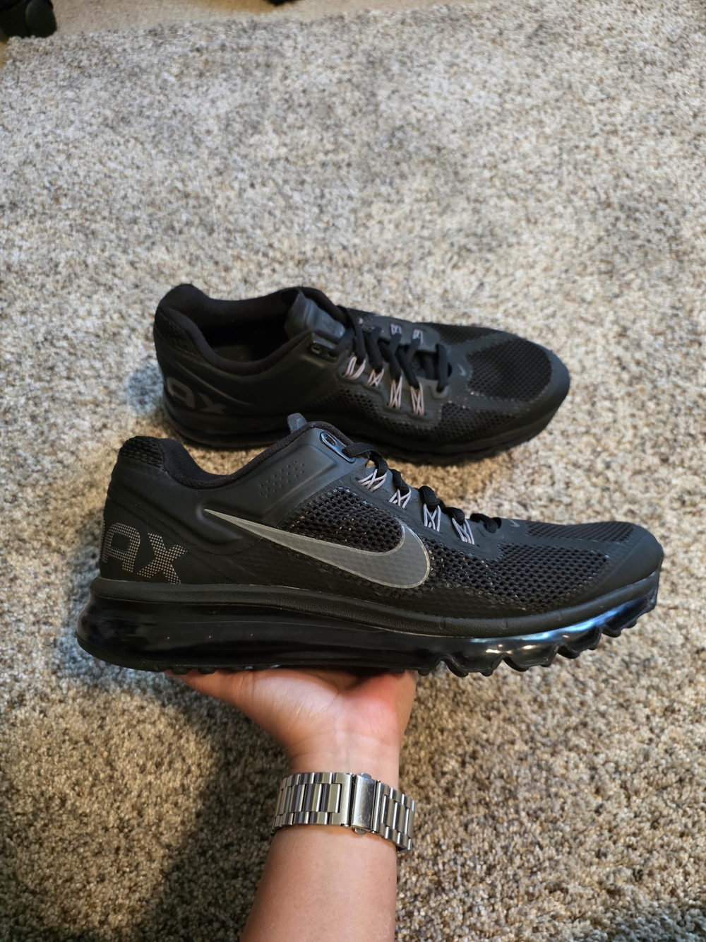 Nike Men’s Black Air Max Running Shoes